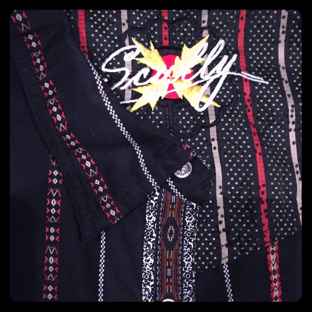 SALE!! Scully Signature Contrast Trim Dress Shirt
